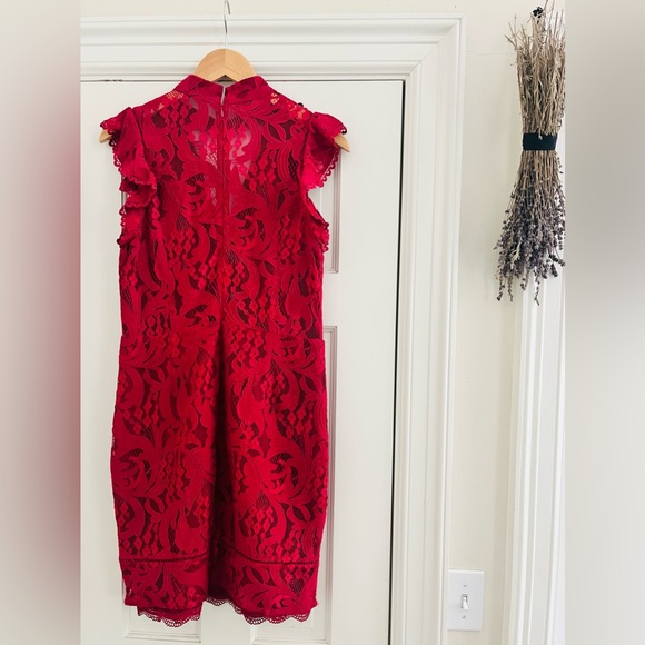 Adelyn Rae Cap Sleeve Lace Dress - Picture 2 of 5